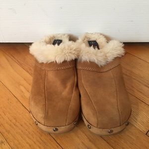 Vintage Faux Fur Lined Clogs 1980’s